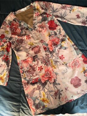 Anthropologie Solitaire floral duster jacket